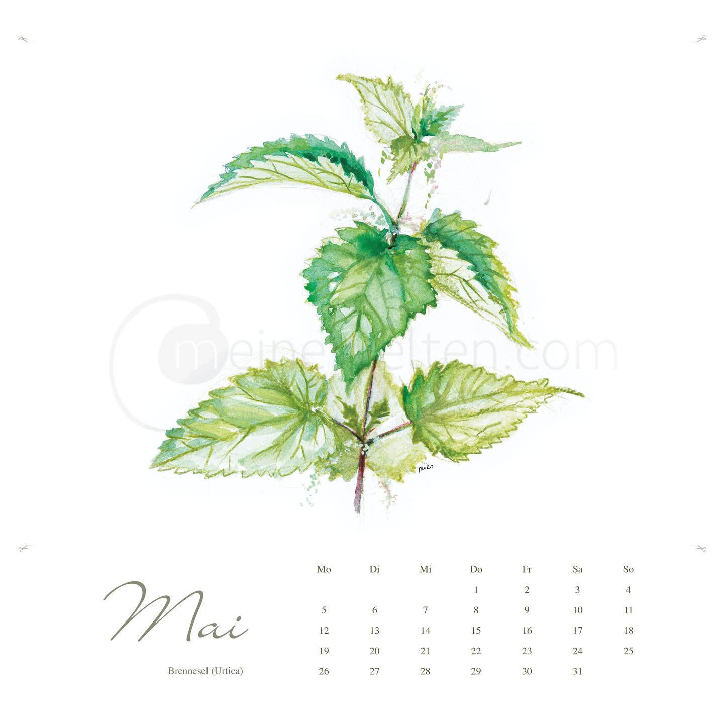 Kneipps Kräuterzauber – Natur entdecken im Kalender 2025 Kalender meinewelten.com Michalina Koch