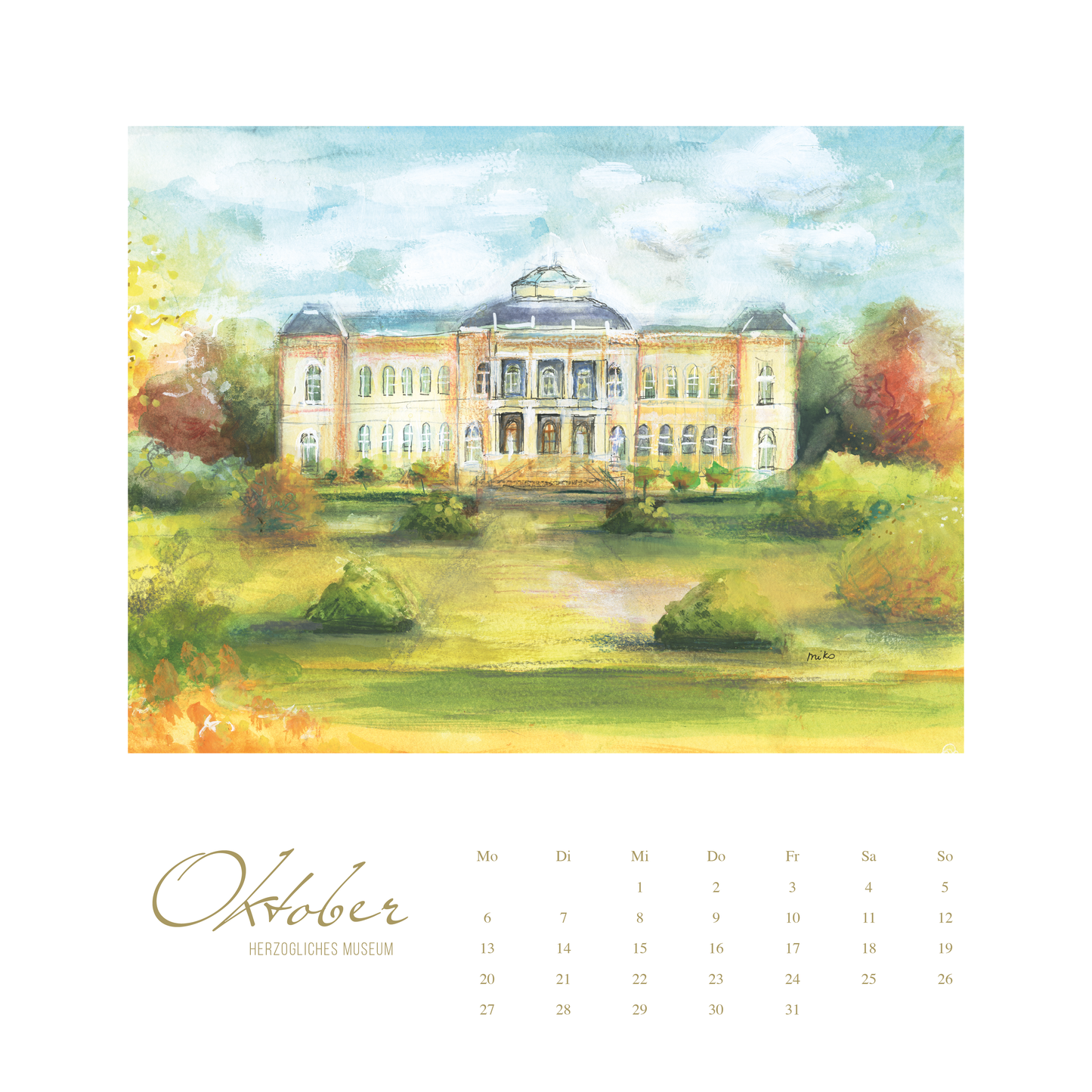 Gotha 1250 Jahre Jubiläum – Kunstkalender 2025 Kalender meinewelten.com Michalina Koch