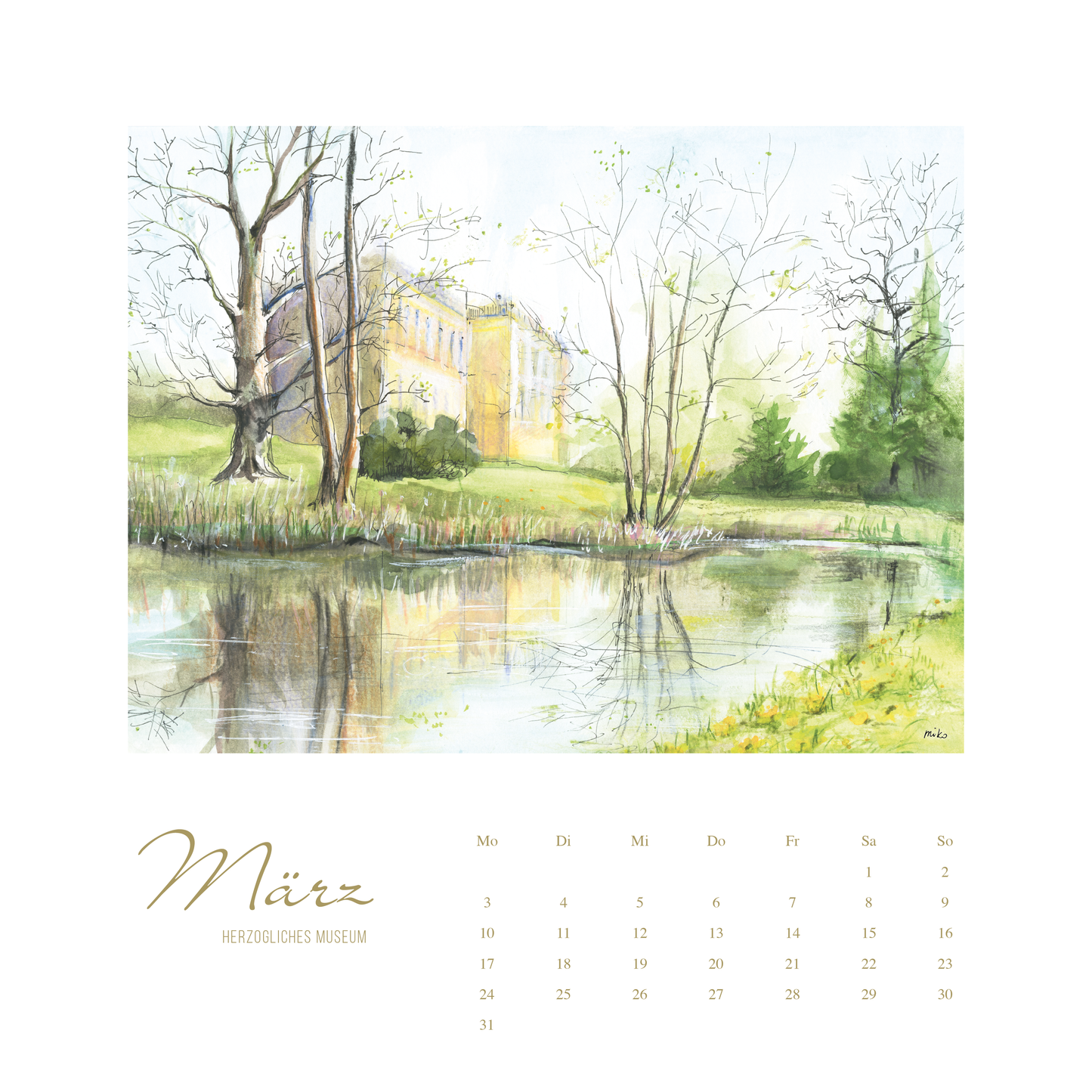 Gotha 1250 Jahre Jubiläum – Kunstkalender 2025 Kalender meinewelten.com Michalina Koch