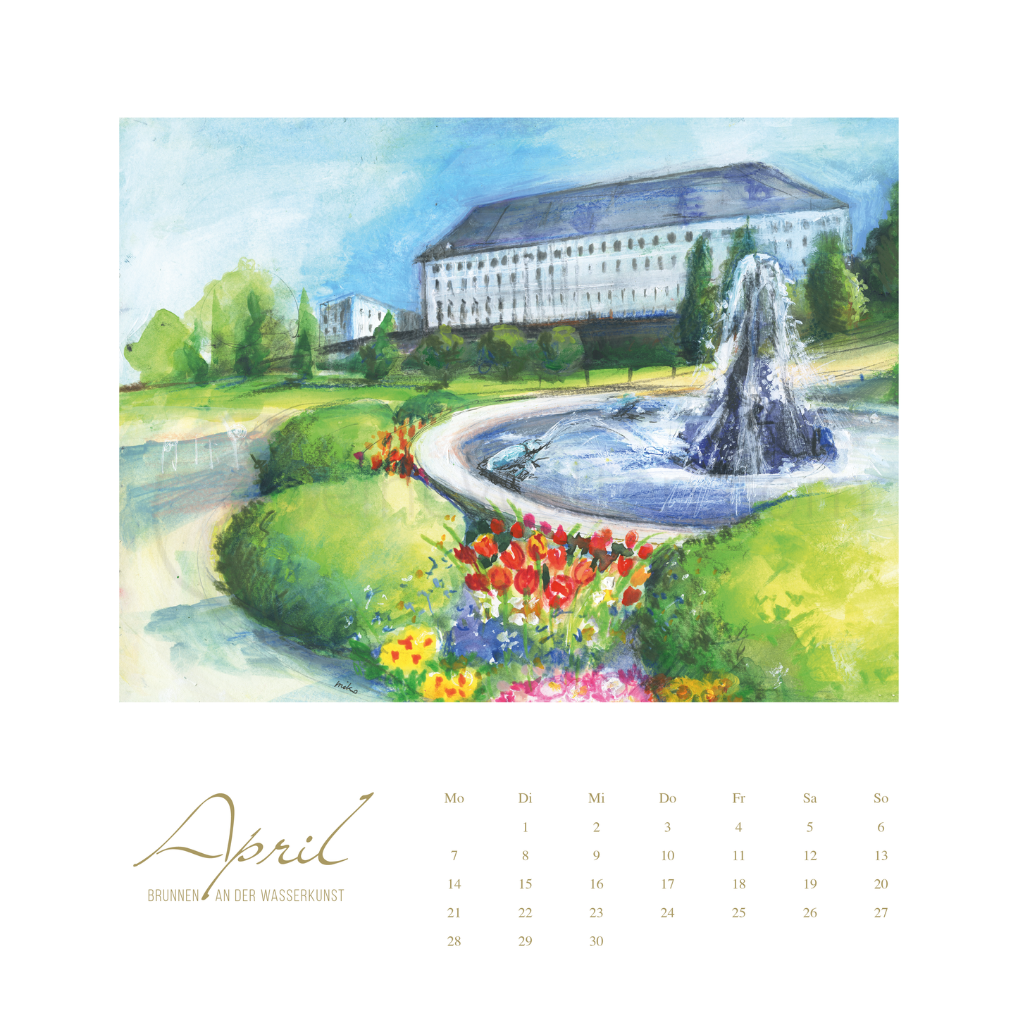 Gotha 1250 Jahre Jubiläum – Kunstkalender 2025 Kalender meinewelten.com Michalina Koch