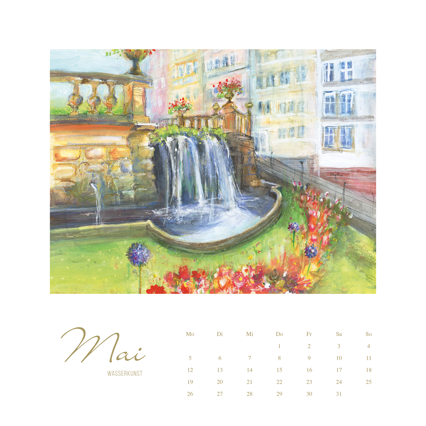 Gotha 1250 Jahre Jubiläum – Kunstkalender 2025 Kalender meinewelten.com Michalina Koch