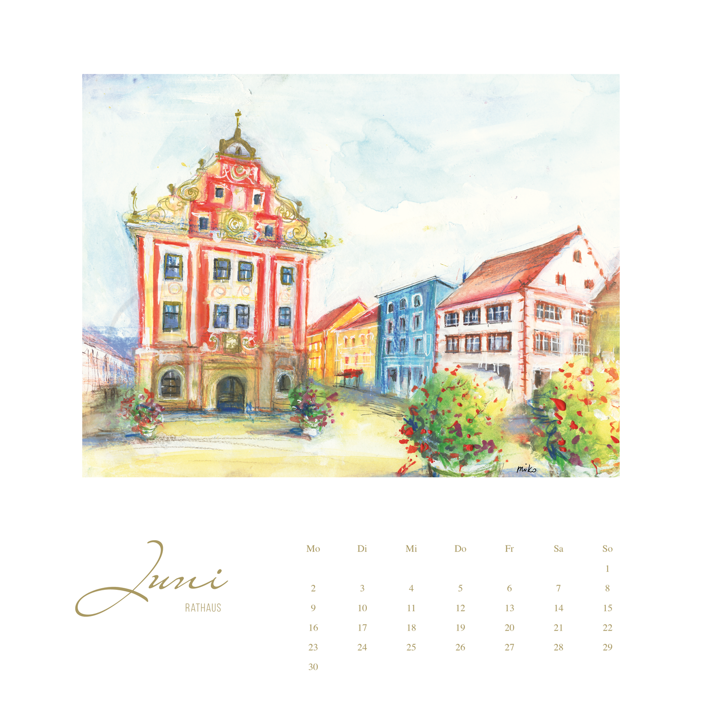 Gotha 1250 Jahre Jubiläum – Kunstkalender 2025 Kalender meinewelten.com Michalina Koch