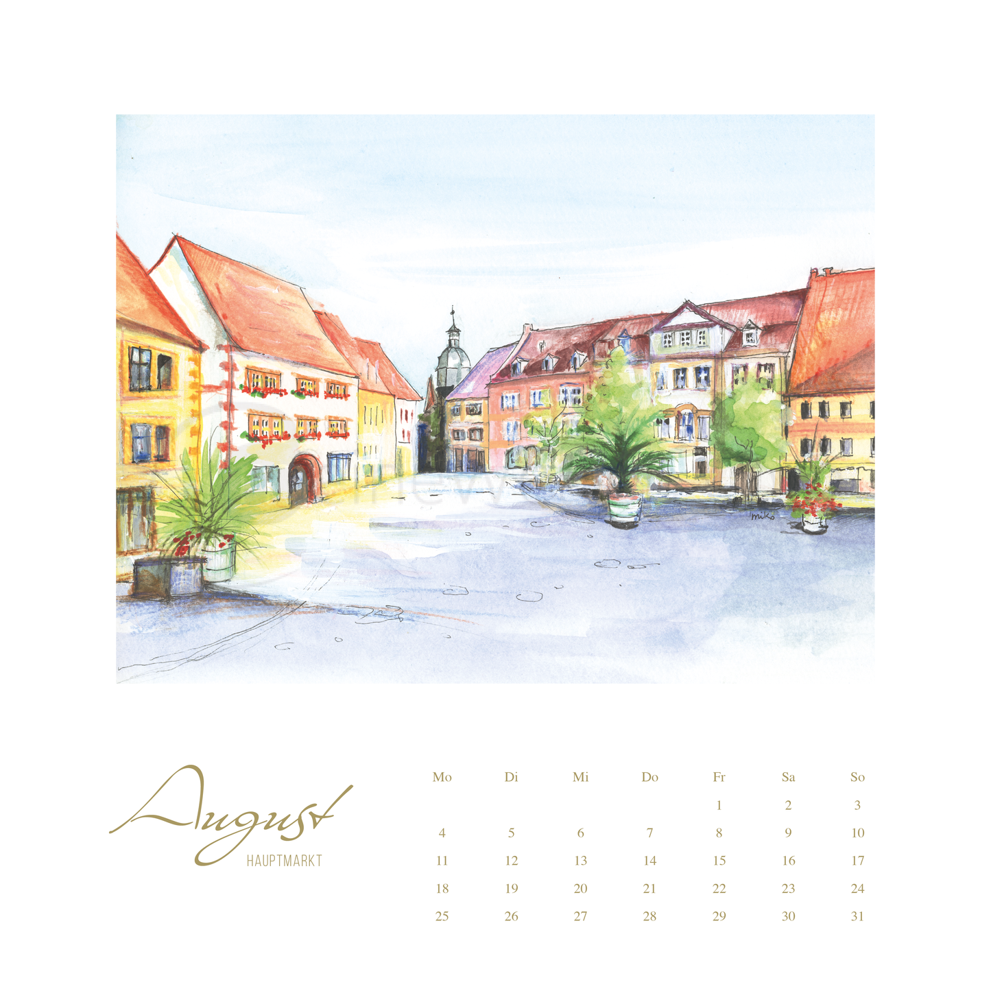 Gotha 1250 Jahre Jubiläum – Kunstkalender 2025 Kalender meinewelten.com Michalina Koch